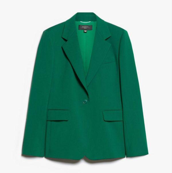 Giacca verde in lana natural stretch Weekend Max Mara - immagine 4