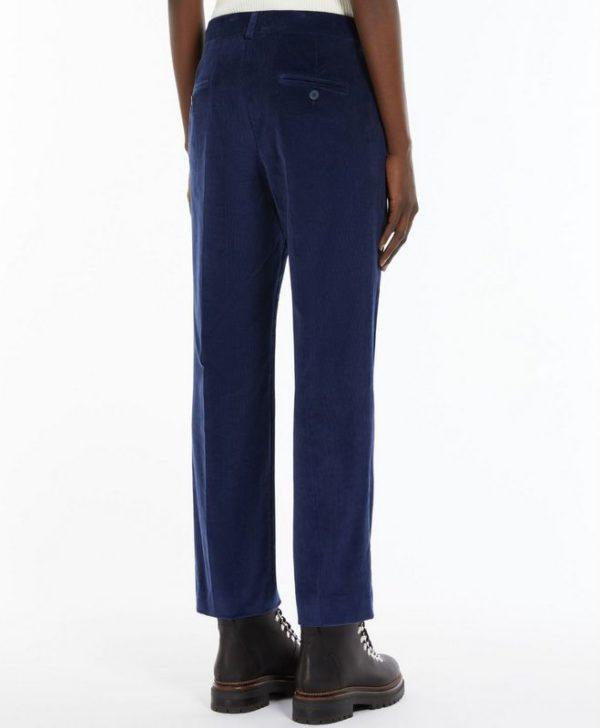 Pantaloni in velluto blu Weekend Max Mara - immagine 3
